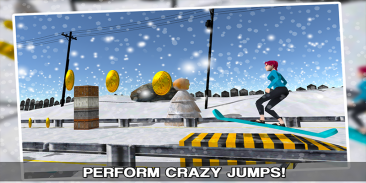 papan salju ski gaya bebas 3D screenshot 0