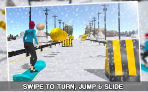 papan salju ski gaya bebas 3D screenshot 8