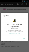 MELFA Robot Error screenshot 1