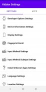 Hidden Settings screenshot 3