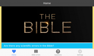 Scientific Errors in the Bible :KJV, BBE, ASV, LSG screenshot 5