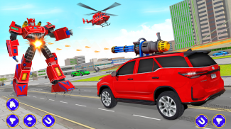 Flying Prado Car Robot Game screenshot 2
