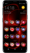 Theme Launcher - Orb Red Icon Changer Free Round screenshot 1