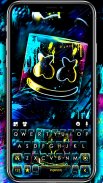 Neon Graffiti DJ Keyboard Theme screenshot 2