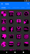 Flat Black and Pink Icon Pack Free screenshot 11