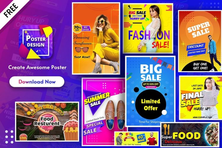 Poster Maker Banner Flyer Cover Ads Page Designer 2 0 Download Android Apk Aptoide