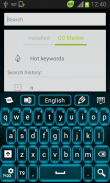 Keyboard Neon Azul Livre screenshot 1