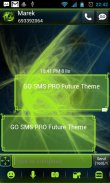 GO SMS Pro Будущее тему screenshot 2