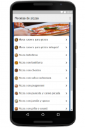 Recetas de Pizzas Caseras screenshot 0