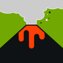 Volcanoes: Map, Alerts & Ash Clouds Icon