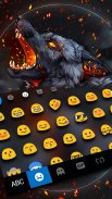 Flaming Wolf Keyboard Theme screenshot 1