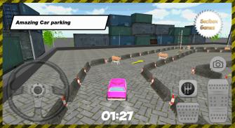 Parking réel rose voiture screenshot 4