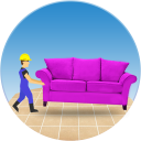 Take out sofas - help workers