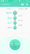Contraction Timer & Counter 9m screenshot 2