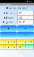 Brüche Rechner screenshot 0