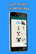 Gym Stickers for WhatsApp - WAStickerApps screenshot 0