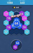 Merge Block-2048 Hexa puzzle screenshot 1