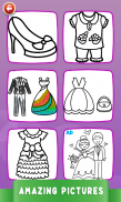 Dresses Coloring Book Glitter screenshot 3