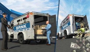 Bank Transit tunai keamanan van Truk uang 3D screenshot 12