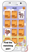 Farm animals matching game screenshot 0