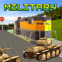 Military Tank Transport Train Icon