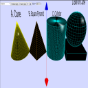 Isometric View of Cylinder 3D