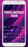 Purple Abstract Keyboard Theme screenshot 1