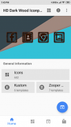 New HD Dark Wooden Theme Iconpack Pro screenshot 6