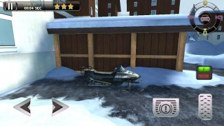 Snowmobile Racing Simulator Parking Games 2017 screenshot 1