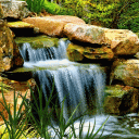 Nature Rocky Waterfall LWP Icon