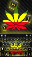 Reggae Style Leaf Keyboard Theme screenshot 0