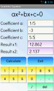 Quadratic Equation Solver screenshot 0
