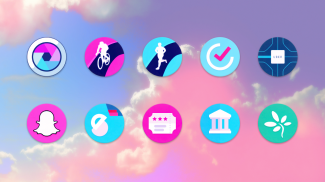 Unicorn Roundies - beautiful circle icons screenshot 0