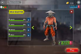 siêu ninja kungfu hiệp sĩ bóng samurai trận chiến screenshot 5