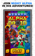 Mighty Alpha Droid - Action Word Game screenshot 2