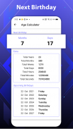 Age Calculator - Calculate Birthday Time & Date screenshot 5