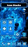 Tema do Lobo de Gelo Azul screenshot 2