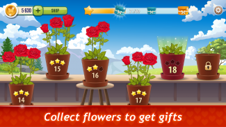 Solitaire TriPeaks Rose Garden - free card game screenshot 1
