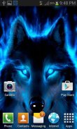 Blue Neon Wolf LWP screenshot 1