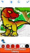 Dinosaurs Color Pixel Art Draw screenshot 1