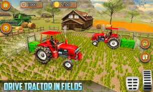 الأمريكي الحقيقي جرار العضوية الزراعة محاكي 3D screenshot 3