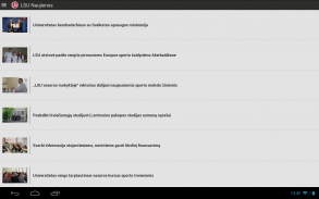 LSU Mobili aplikacija screenshot 7