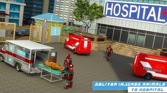 Robot Rescue Ambulance Driving screenshot 1