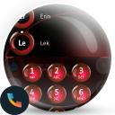 Spheres Red Contacts & Dialer Theme