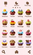 Cupcakes - GO Launcher Theme screenshot 1
