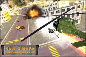 Heli đình công Gunship Trận 3D screenshot 0