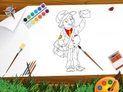 Profissões de livros para colorir para crianças screenshot 8