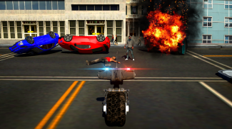 Police  Ropehero Futuristic Robot Bike screenshot 1