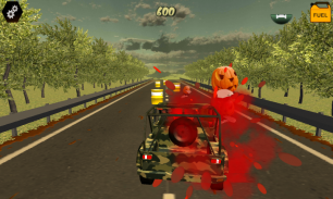 3D Zombie War Halloween Car Crash Free Race Games Dia das Bruxas screenshot 2