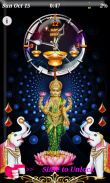 Lakshmi Diwali Theme Clock Lockscreen - LWP screenshot 0